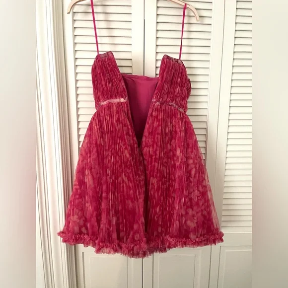Hutch for Anthropologie Elegant Floral Tulle mini dress - Picture 4 of 8